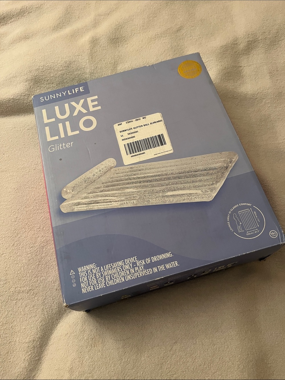 Sunnylife Luxe Lilo Glitter Inflatable Float